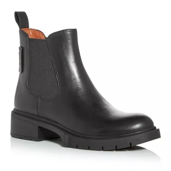 COACH Lyden Leather Bootie Black - Picture 2 of 7